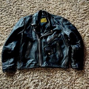 Protech Leather Apparel motorcycle leather jacket Large